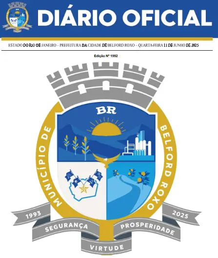 Resumão do Diário Oficial de Belford Roxo – Edição nº 1992 (11 de junho de 2025)
